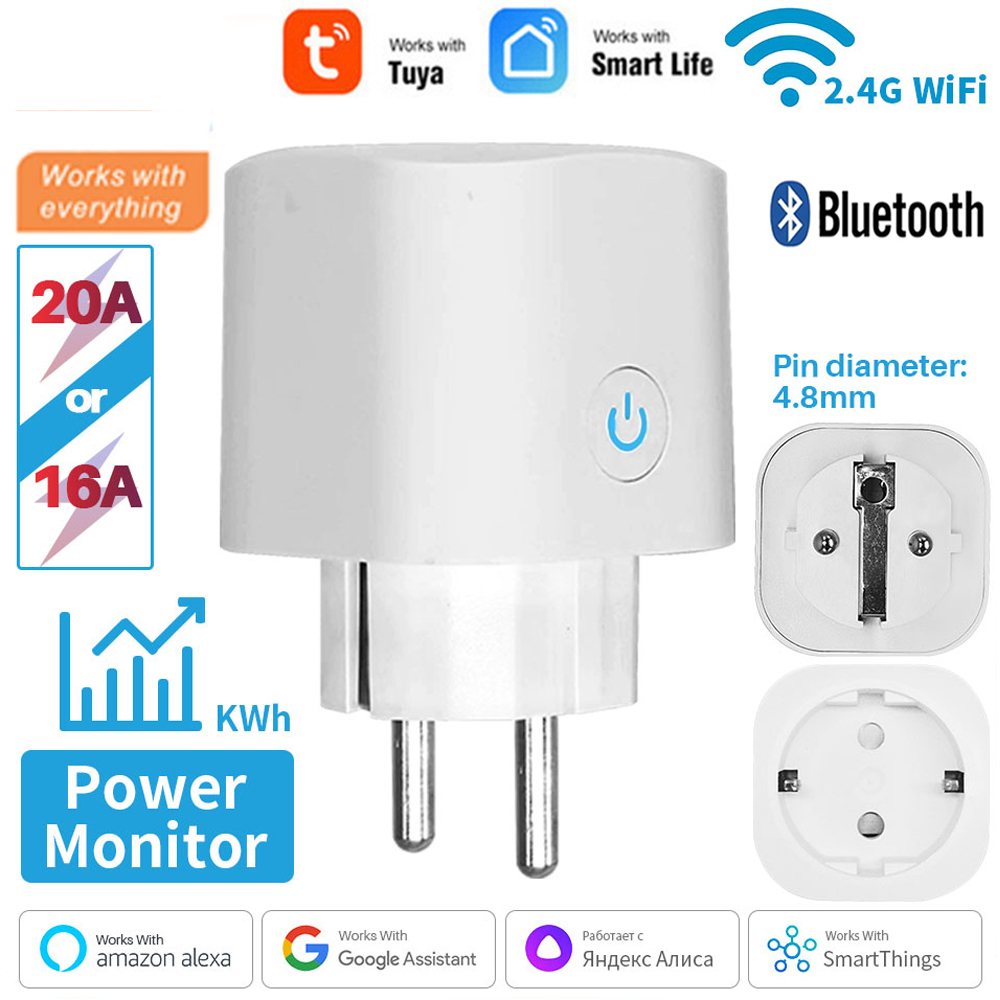 Smart Home Living Room - TUYA Smart Plug WiFi Socket EU