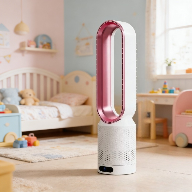 Smart Home Living Room - 8-Speed Smart Bladeless Fan Intelligent Timing