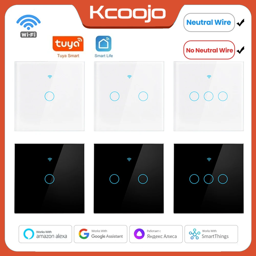 Smart Home Europe - Tuya Wifi EU Smart Switches 1/2/3/4Gang
