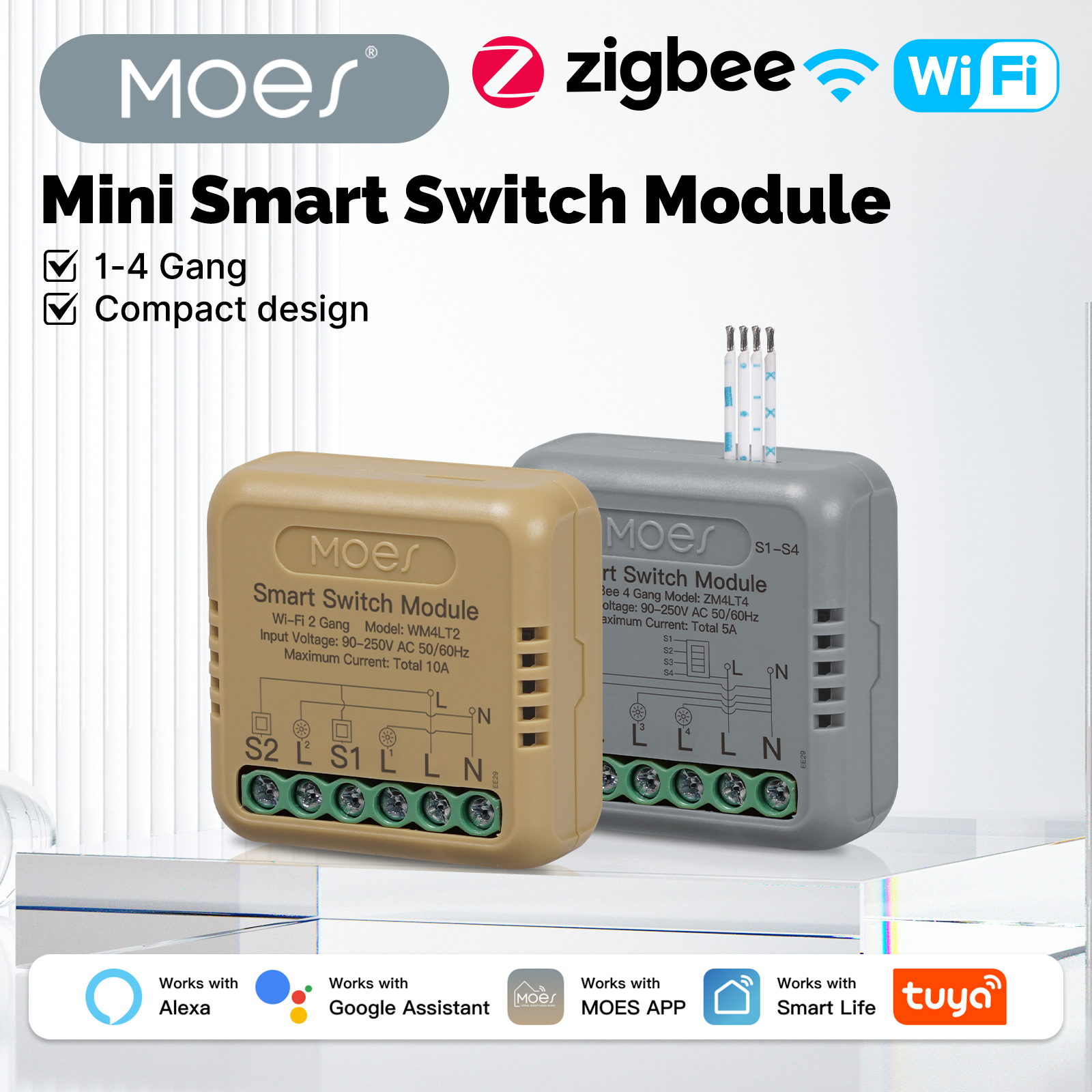 Smart Home Miniature - MOES Tuya WiFi Zigbee Mini DIY