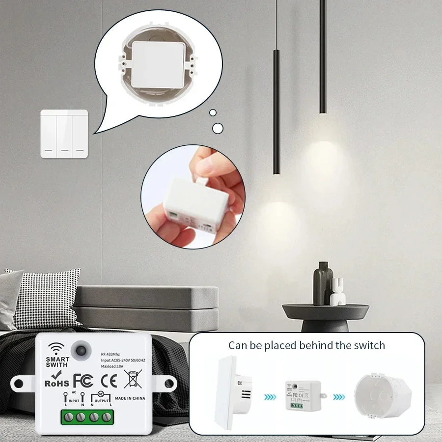 RF 433MHz Wireless Remote Cont - Smart Home Miniature incelemesi ve fiyatı