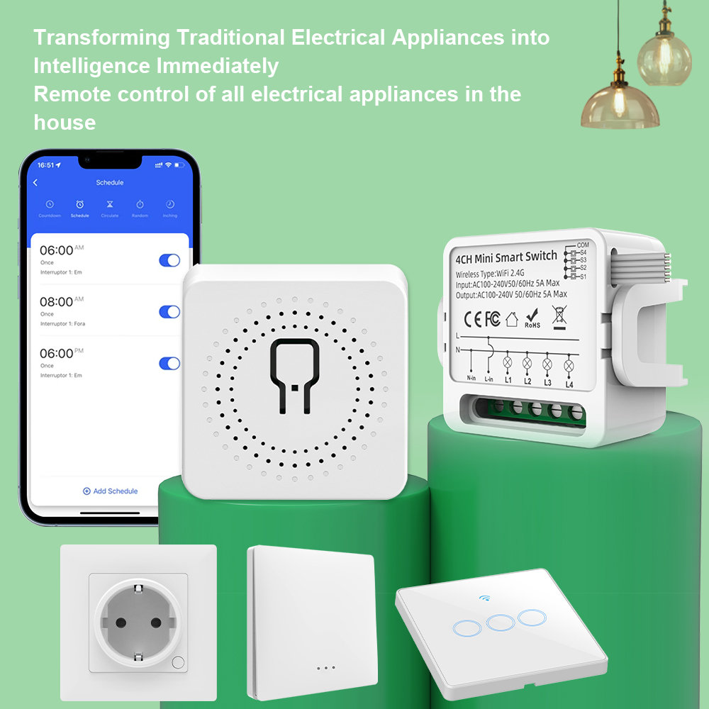 Tuya WiFi Smart Switch 1/2/3/4 - Smart Home Miniature incelemesi ve fiyatı