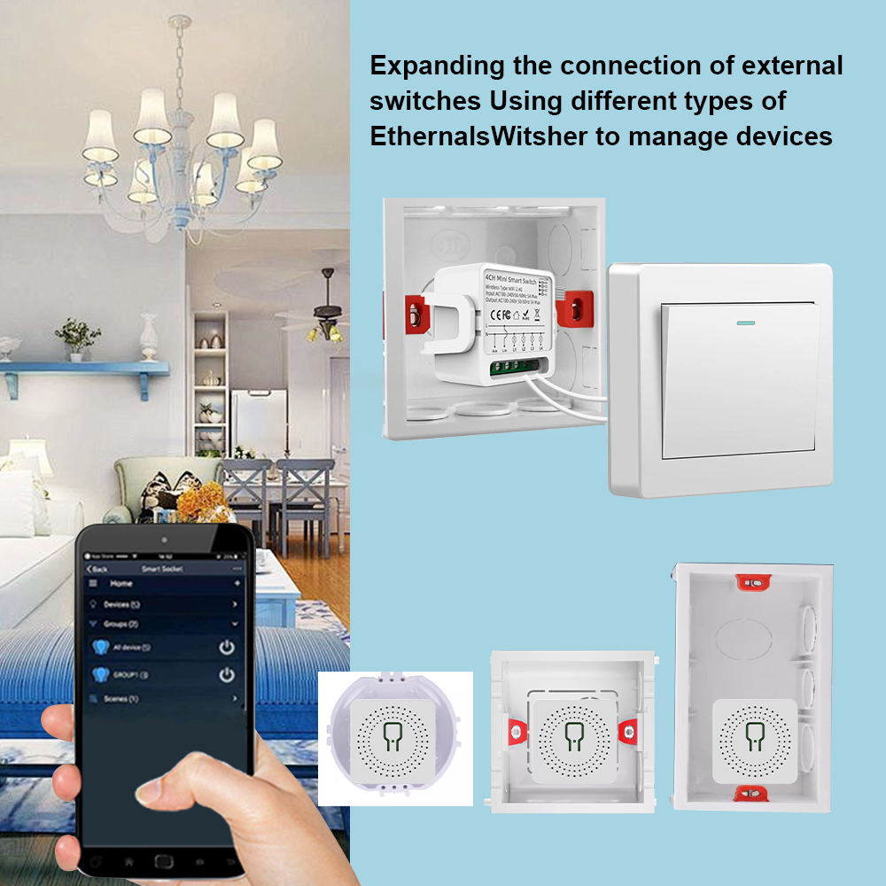Tuya WiFi Smart Switch 1/2/3/4 - Smart Home Miniature incelemesi ve fiyatı