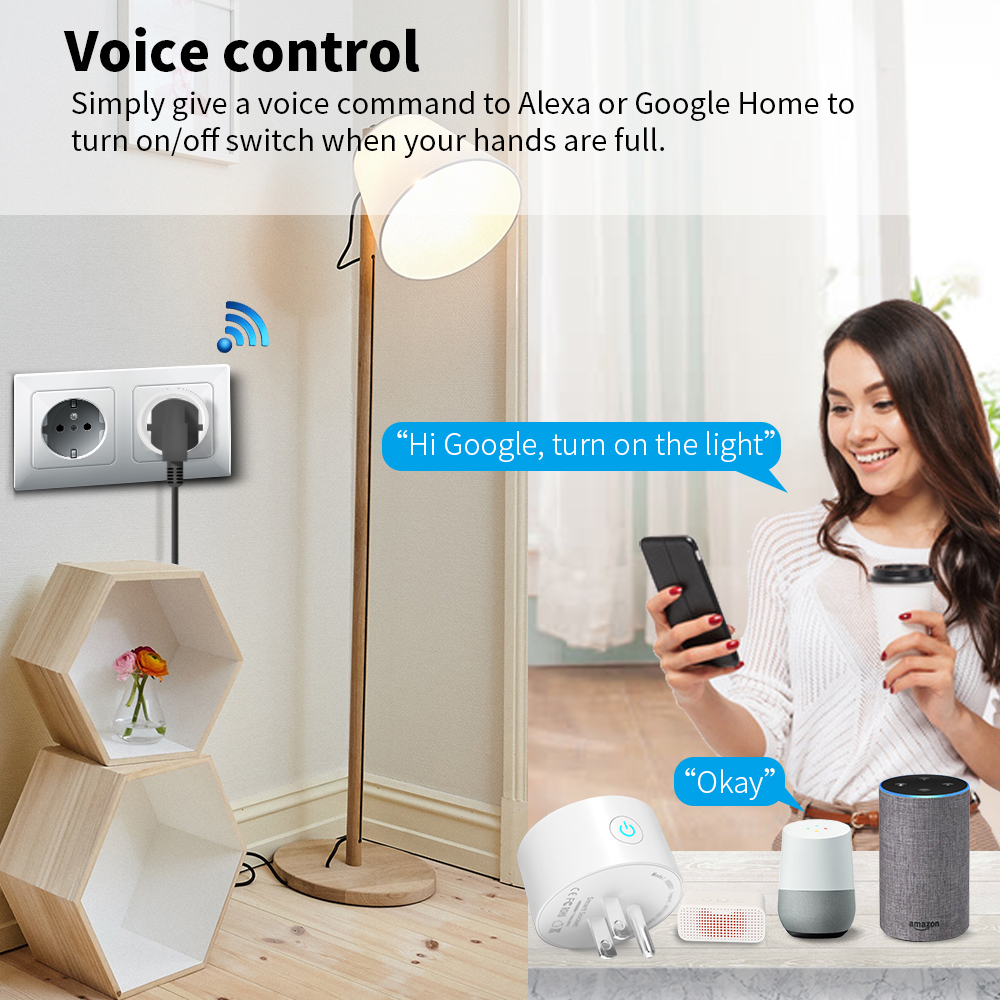 Tuya Wifi Smart Plug USA CA So - Smart Home Living Room incelemesi ve fiyatı