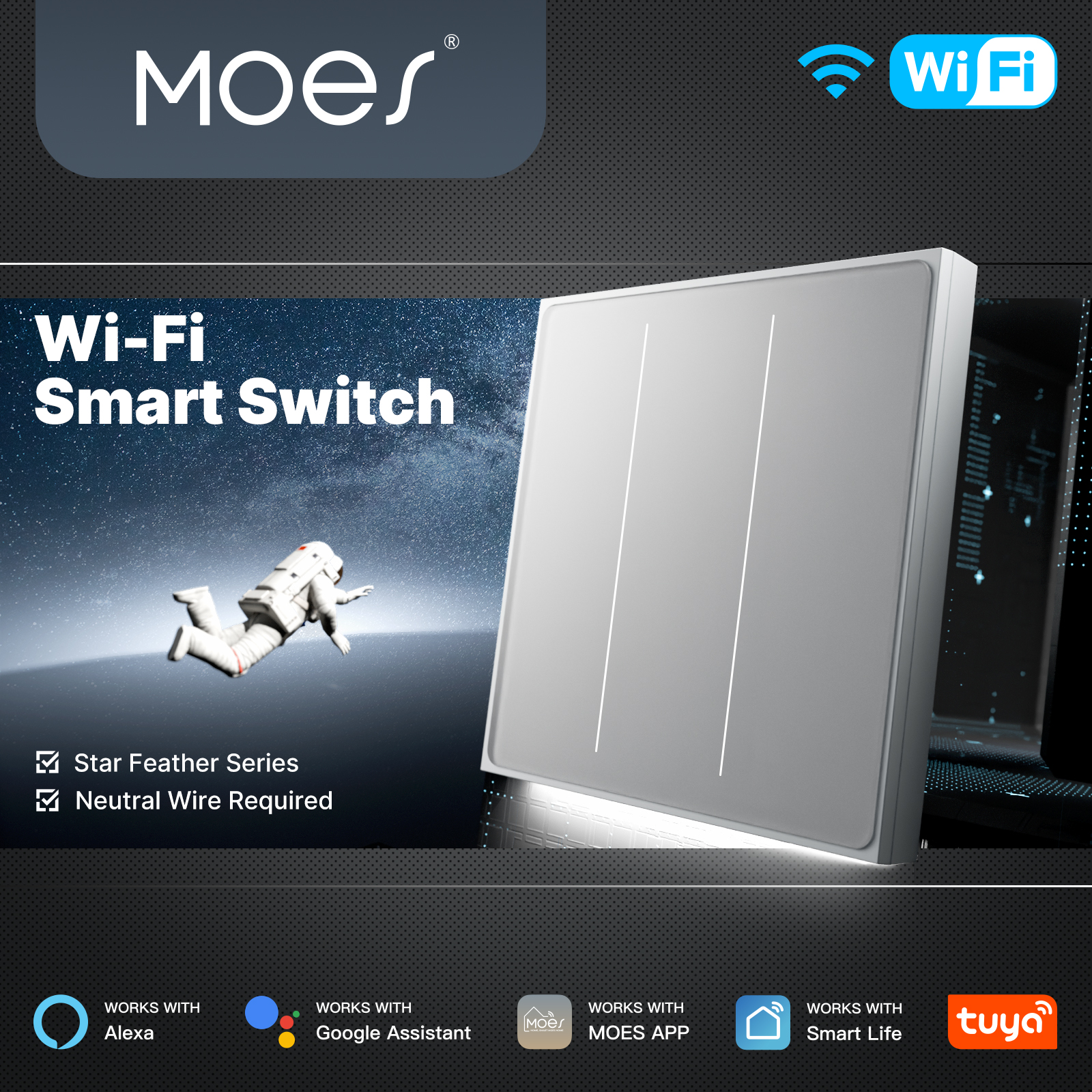 MOES Tuya WiFi Smart Star Feat - Smart Home Europe incelemesi ve fiyatı