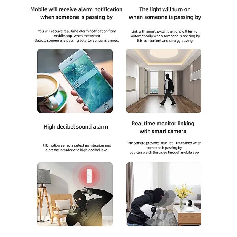 Tuya WiFi Zigbee PIR Motion Se - Smart Home Living Room incelemesi ve fiyatı