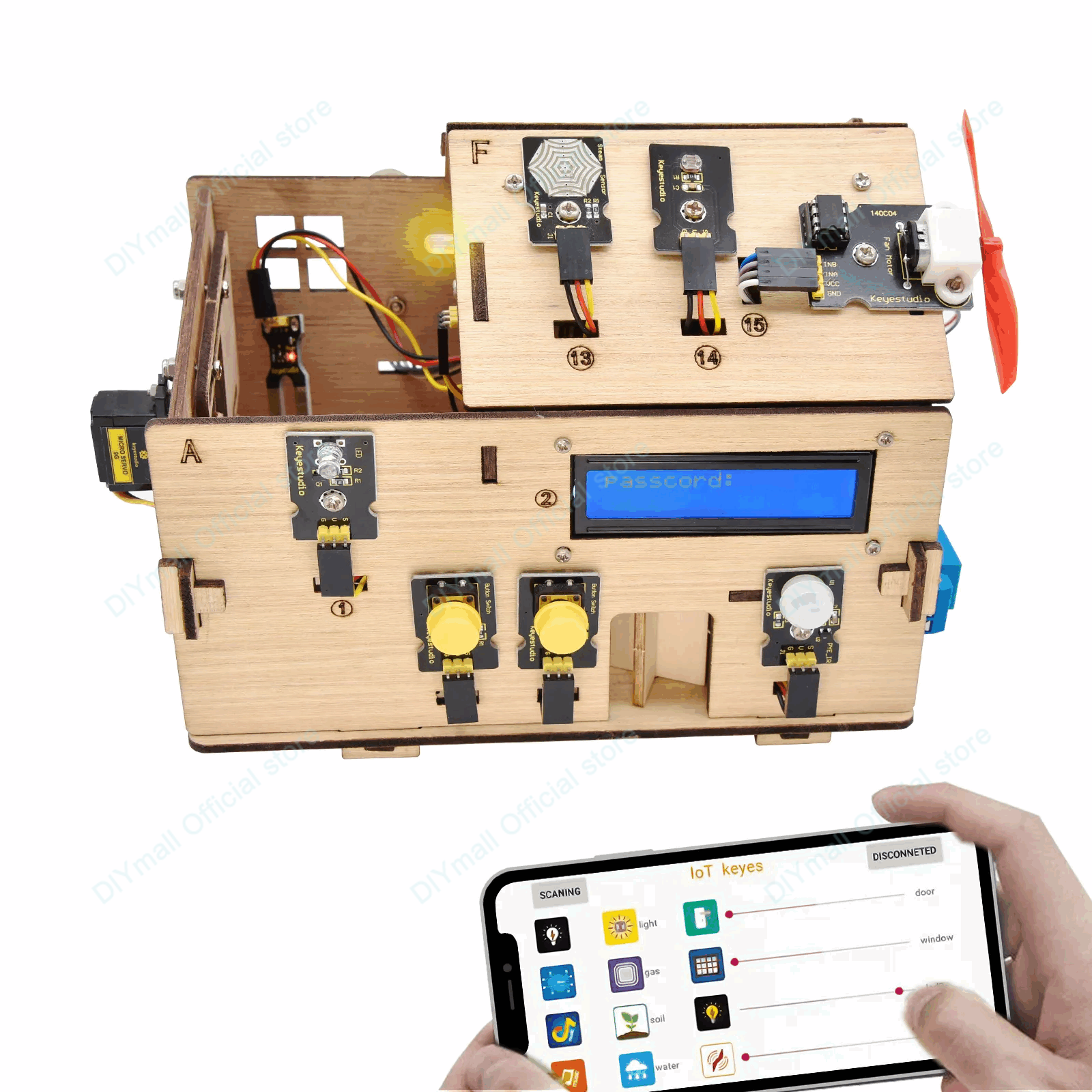 Keyestudio Smart IoT Home Kit  - Smart Home Diy incelemesi ve fiyatı