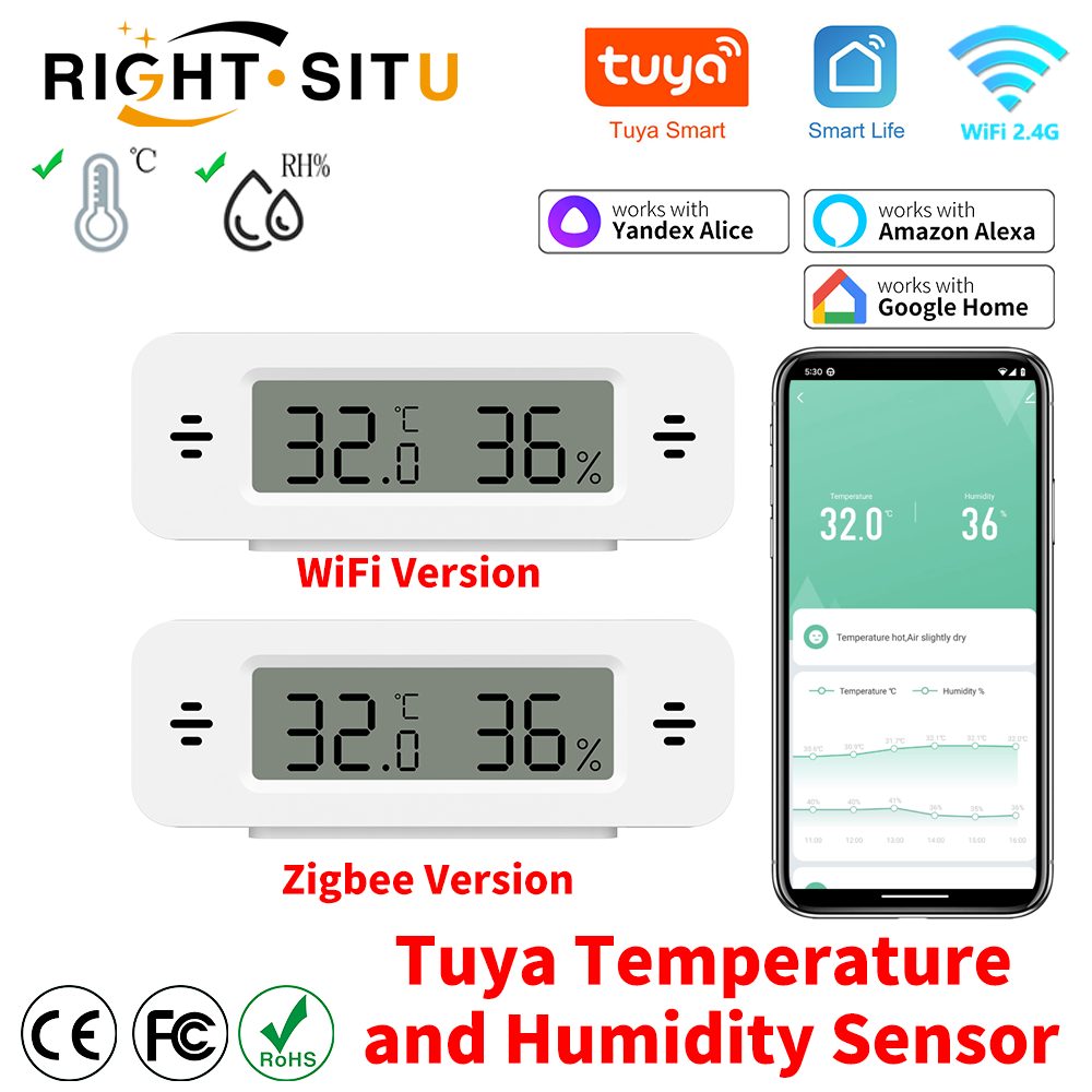 Tuya WiFi Zigbee Mini Temperat - Smart Home Miniature incelemesi ve fiyatı