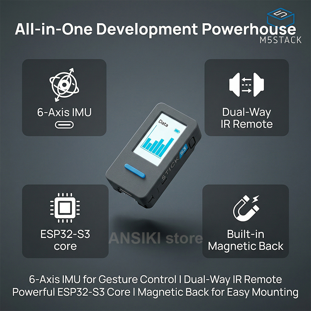 M5Stack M5StickS3 ESP32-S3 IoT - Smart Home Diy incelemesi ve fiyatı