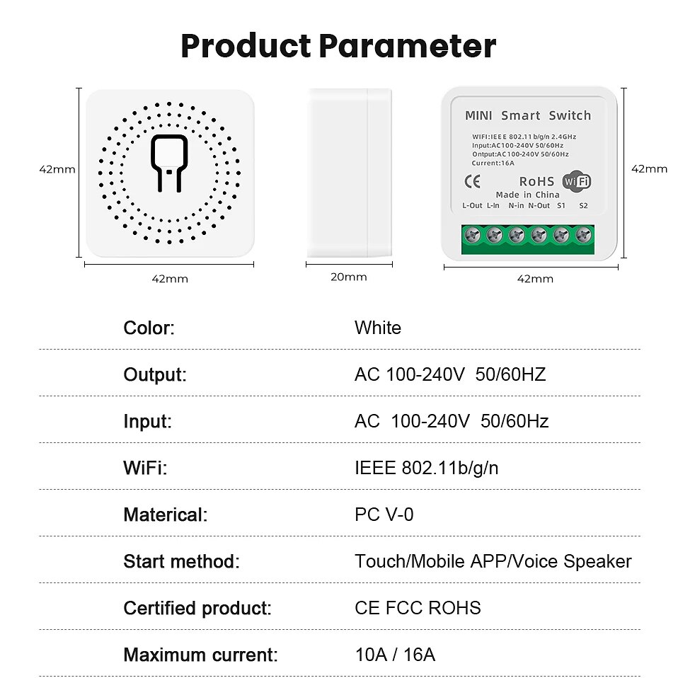 Mini 16A WiFi Switch Smart Lif - Smart Home Miniature incelemesi ve fiyatı