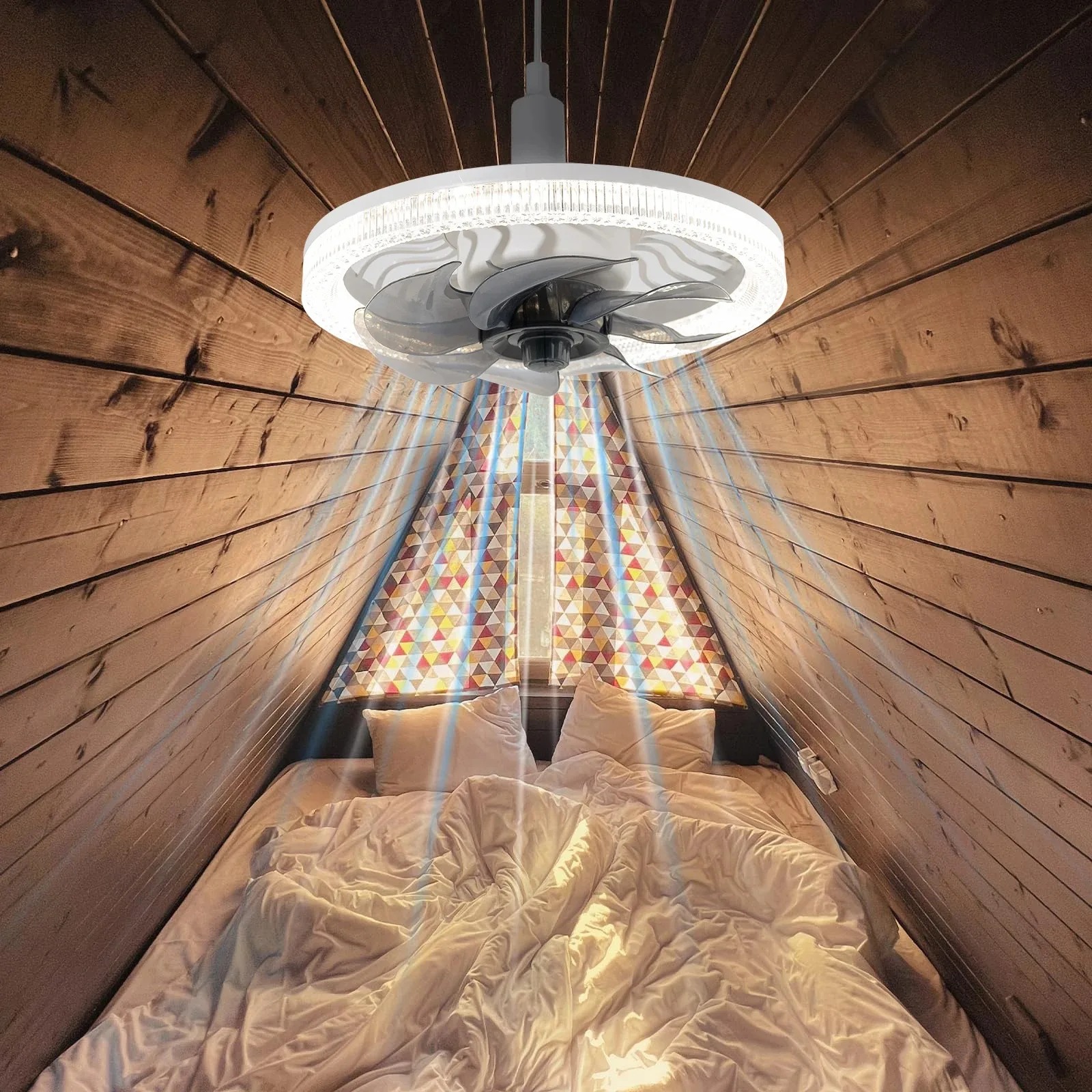 Smart LED Ceiling Fan Light wi - Smart Home Living Room incelemesi ve fiyatı