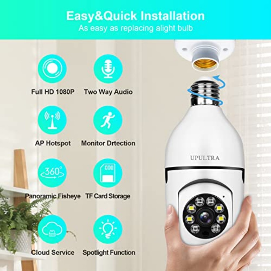 Light Bulb 1080P Security Wire - Smart Home Ac incelemesi ve fiyatı