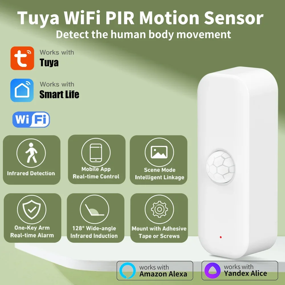 Tuya WiFI Zigbee PIR Motion Se - Smart Home Diy incelemesi ve fiyatı