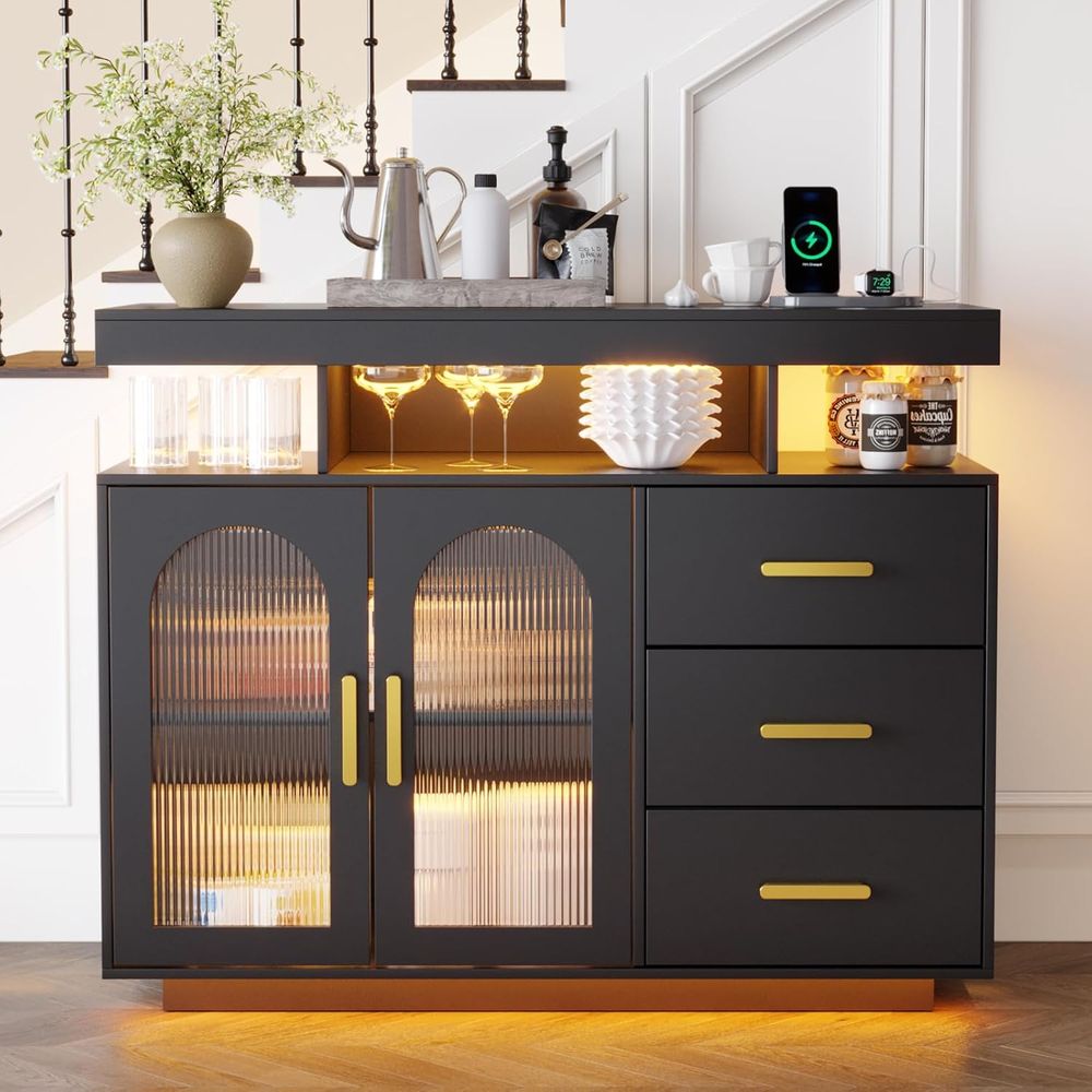 LED-Illuminated Sideboard with - Smart Home Living Room incelemesi ve fiyatı