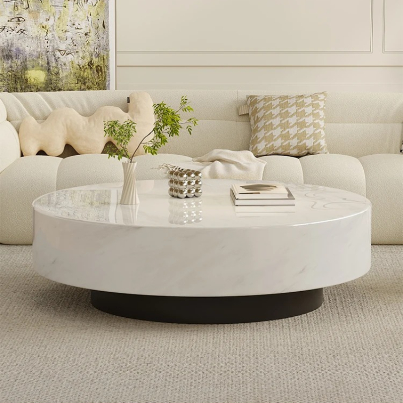 Italian Minimalist Round Marbl - Smart Home Living Room incelemesi ve fiyatı