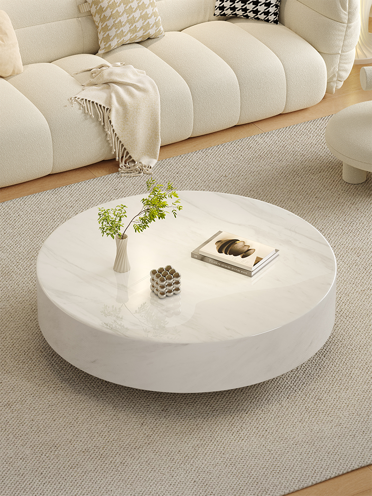 Italian Minimalist Round Marbl - Smart Home Living Room incelemesi ve fiyatı