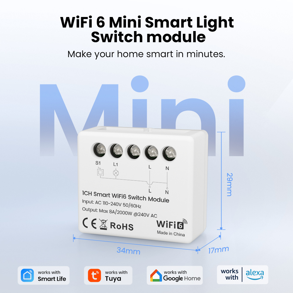 AVATTO Tuya WiFi 6 Mini Smart  - Smart Home Diy incelemesi ve fiyatı