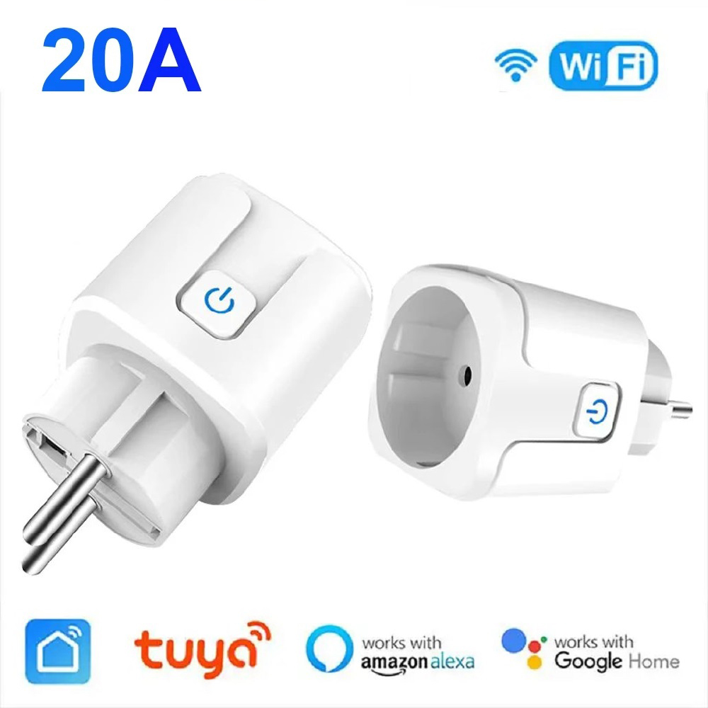 Tuya Wifi Plug 20A Smart Socke - Smart Home Living Room incelemesi ve fiyatı