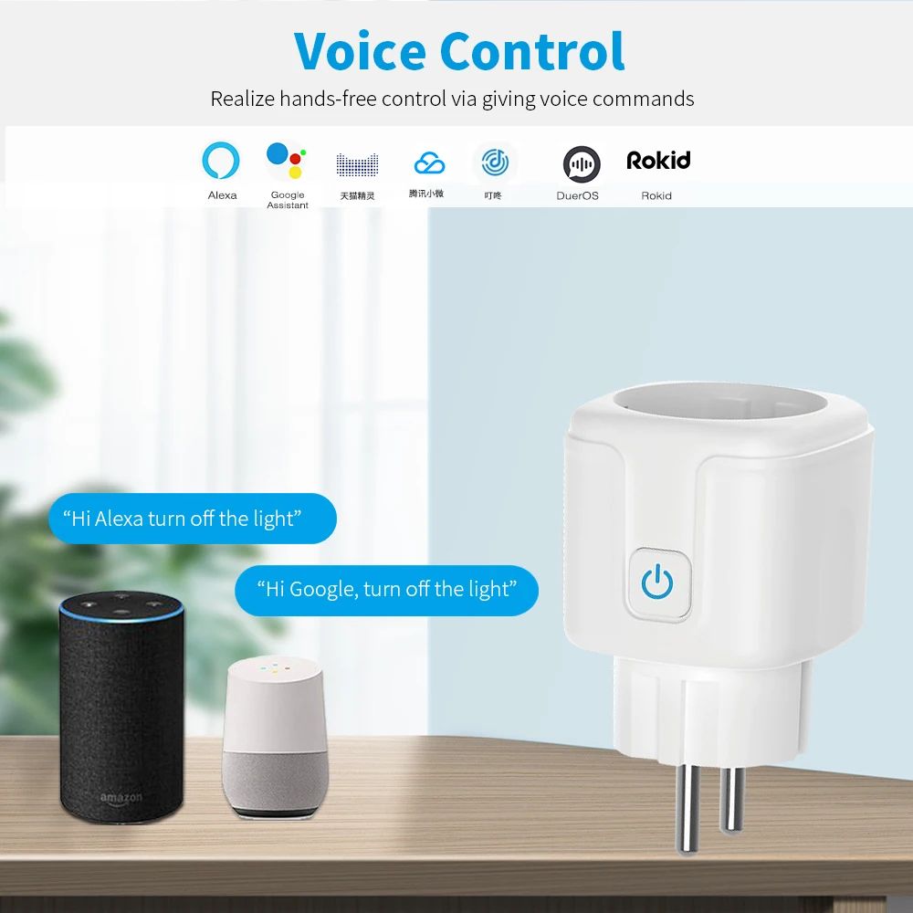 Tuya Wifi Plug 20A Smart Socke - Smart Home Living Room incelemesi ve fiyatı