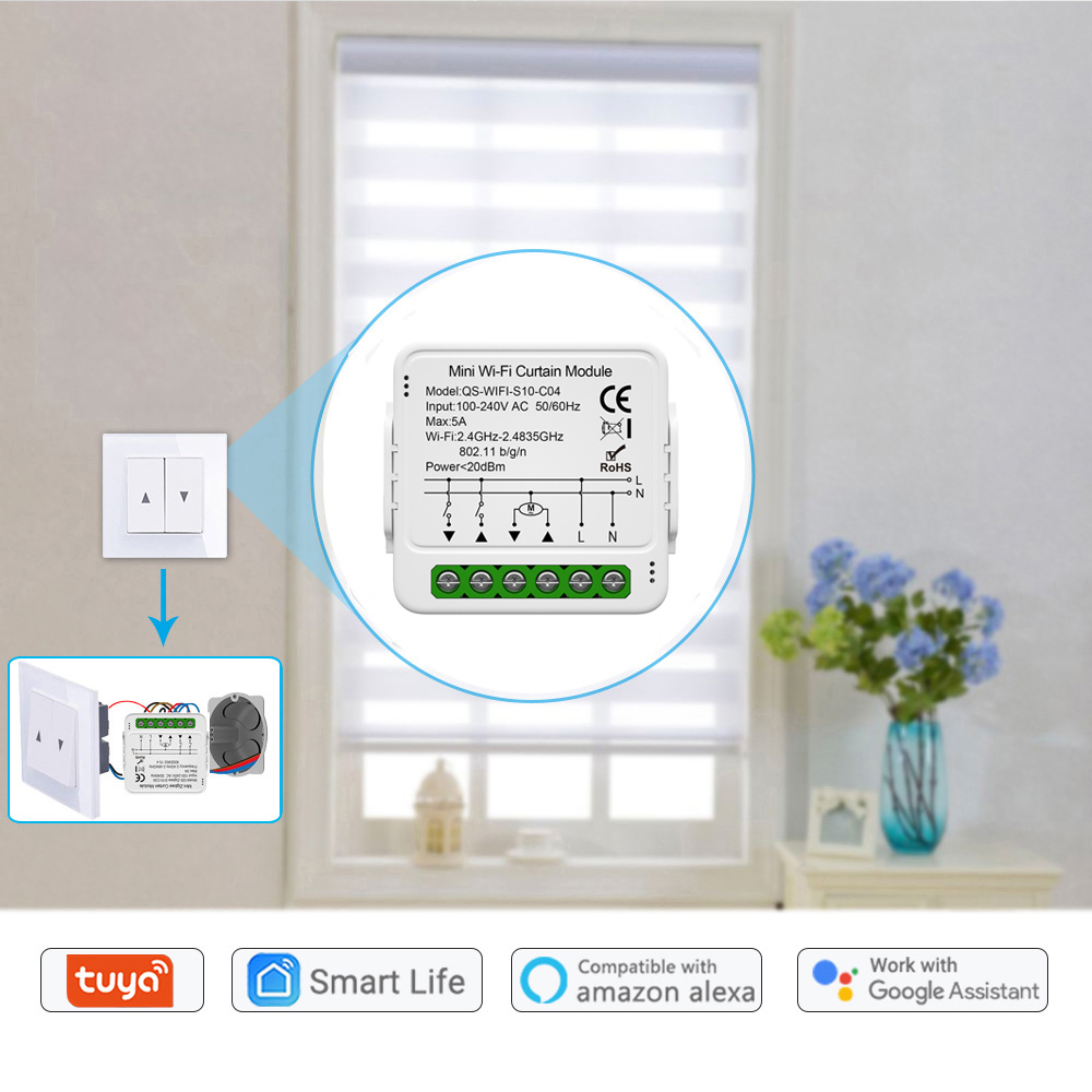 Tuya WiFi Zigbee Smart Curtain - Smart Home Living Room incelemesi ve fiyatı